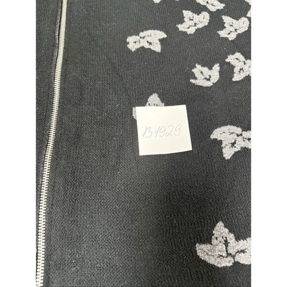 Backstage Women’s Bohemian Knit Full Zip Cardigan Leaf Print Size XL See Notes - Picture 7 of 7